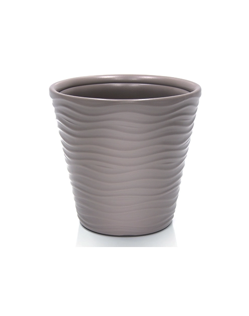 Zdjęcie: Doniczka Wave mocca 35,5 cm PROPERPLAST