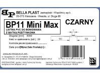 Zdjęcie: Listwa PVC do boniowania z siatką BP11 MINI MAX L300 czarny BELLA PLAST