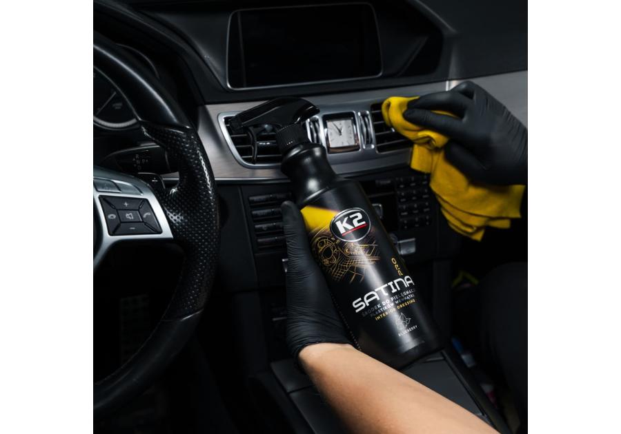 Zdjęcie: Środek do pielęgnacji plastików wewnątrz Satina Pro bezzapachowy 1 L K2
