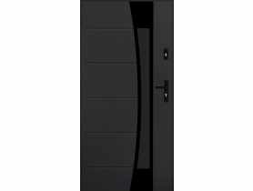 Drzwi zewnętrzne diuna antracyt 80l komplet PANTOR