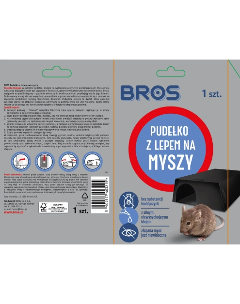 Zdjęcie: Pudełko z lepem na myszy BROS