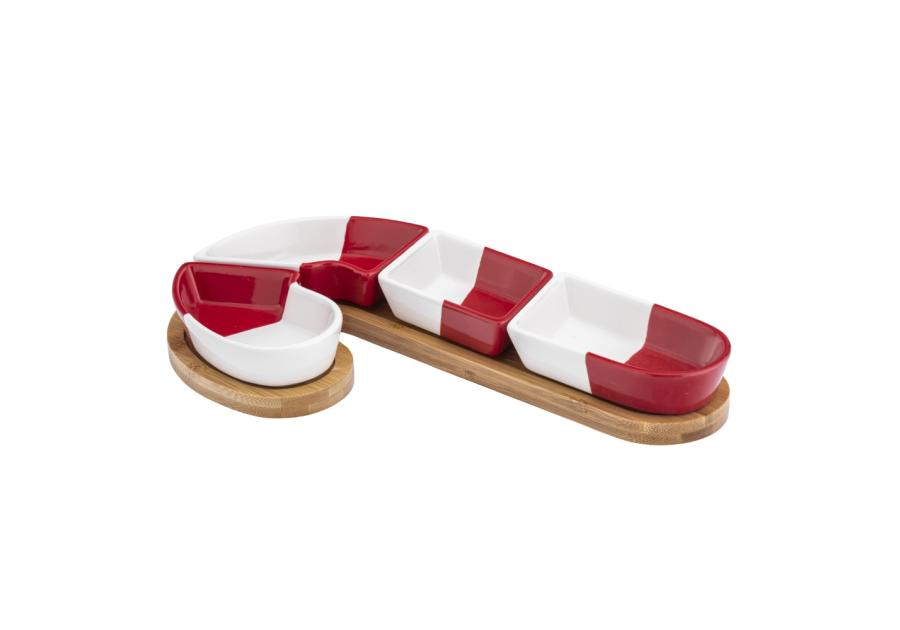 Zdjęcie: Zestaw naczyń na podstawie bambusowej 30x16,5x3,5 cm dekoracja cukrowa laseczka ALTOM DESIGN