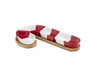 Zdjęcie: Zestaw naczyń na podstawie bambusowej 30x16,5x3,5 cm dekoracja cukrowa laseczka ALTOM DESIGN