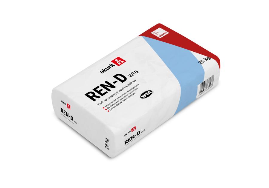 Zdjęcie: Tynk renowacyjny nawierzchniowy REN-D WTA AKURIT