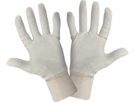 Rękawice bawełniane beżowe, 12 par, 8, CE, LAHTI PRO