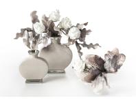 Zdjęcie: Wazon Emmy 25x10x27 cm beżowo-srebrny EUROFIRANY