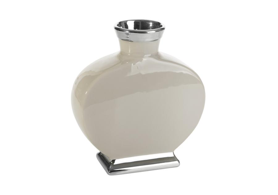 Zdjęcie: Wazon Emmy 25x10x27 cm beżowo-srebrny EUROFIRANY