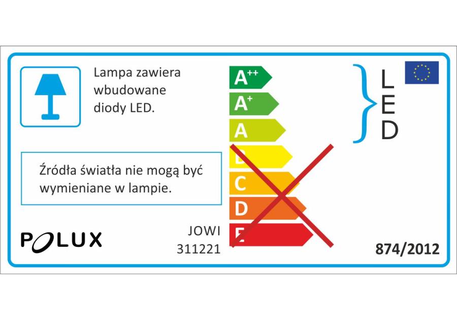 Zdjęcie: Lampa LED Jowi 9 W czarna POLUX