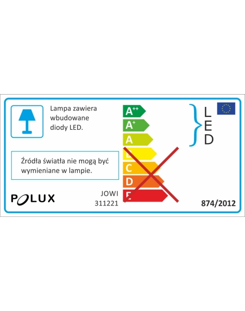 Zdjęcie: Lampa LED Jowi 9 W czarna POLUX