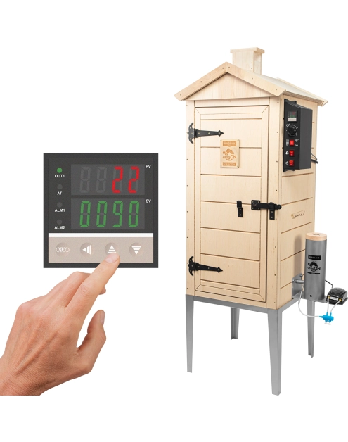 Zdjęcie: Wędzarnia elektryczna dragON Plywood Nature 100E z modułem grzejnym i sterownikiem BROWIN