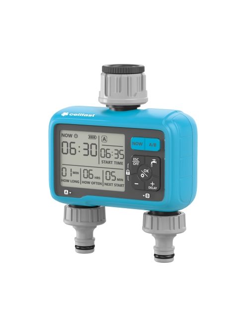Zdjęcie: Sterownik nawadniania elektroniczny Chronos Cellpro 2-sekcyjny CELL-FAST