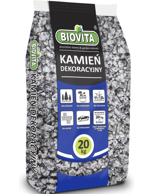 Zdjęcie: Grys Granitowy Dalmatyńczyk 8-16mm 20 Kg BIOVITA
