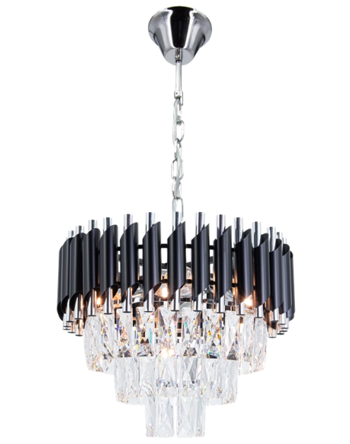 Zdjęcie: Lampa wisząca Toledo 4-punktowa czarny-chrom ELEM