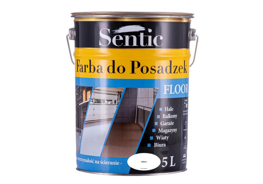 Zdjęcie: Farba do posadzek 5 L biała SENTIC