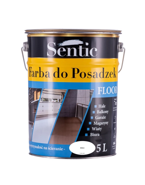 Zdjęcie: Farba do posadzek 5 L biała SENTIC