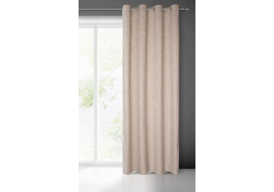 Zdjęcie: Zasłona gotowa Octavia 140 x 250 cm beżowy EUROFIRANY