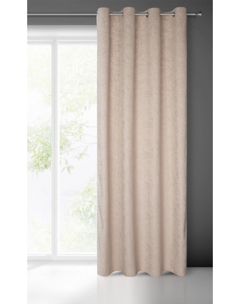 Zdjęcie: Zasłona gotowa Octavia 140 x 250 cm beżowy EUROFIRANY