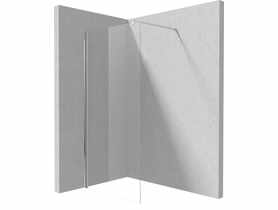 Ścianka prysznicowa walk-in systemu Kerria Plus 100 cm Kerria Plus chrom DEANTE