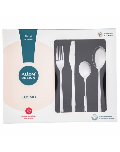 Zdjęcie: Komplet 24 sztućców pudełko flok new Cosmo ALTOMDESIGN