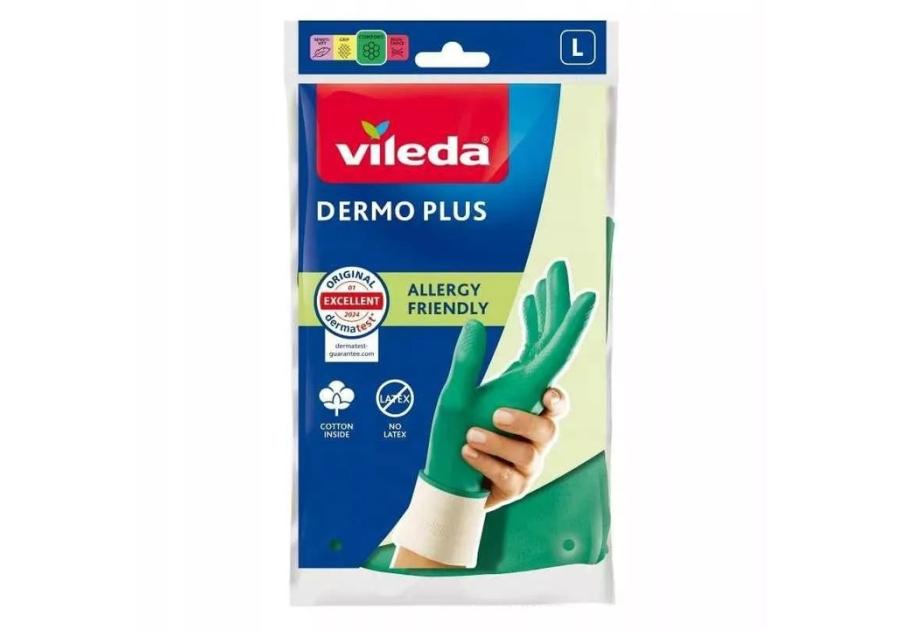 Zdjęcie: Rękawice Dermo Plus L VILEDA