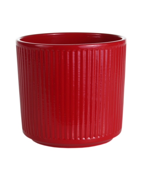 Zdjęcie: Osłonka doniczkowa Cylinder 995 - 12 cm czerwona CERMAX