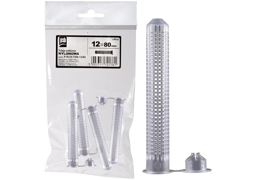 Zdjęcie: Tuleja siatkowa nylonowa 12x80 mm PSB SILA