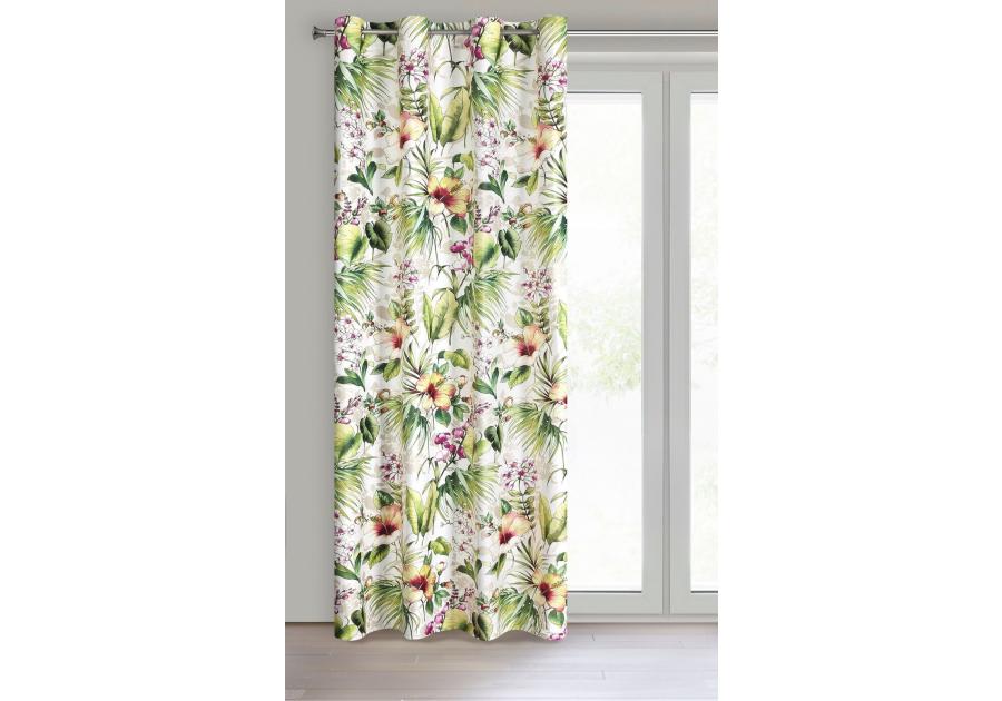 Zdjęcie: Zasłona gotowa Medis 140 x 250 cm zielony EUROFIRANY