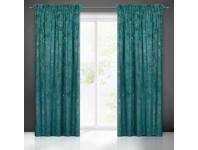 Zdjęcie: Zasłona gotowa Nadia na taśmie 140x300 cm ciemnoturkusowy EUROFIRANY
