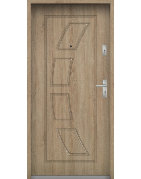 Zdjęcie: Drzwi wejściowe do mieszkań Bastion T-17 Sonoma 80 cm lewe ODR KR CENTER