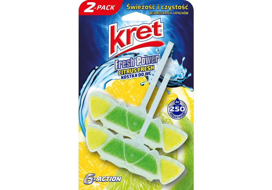 Zdjęcie: Kostka w koszyczku Citrus fresh 2 x 40 g KRET