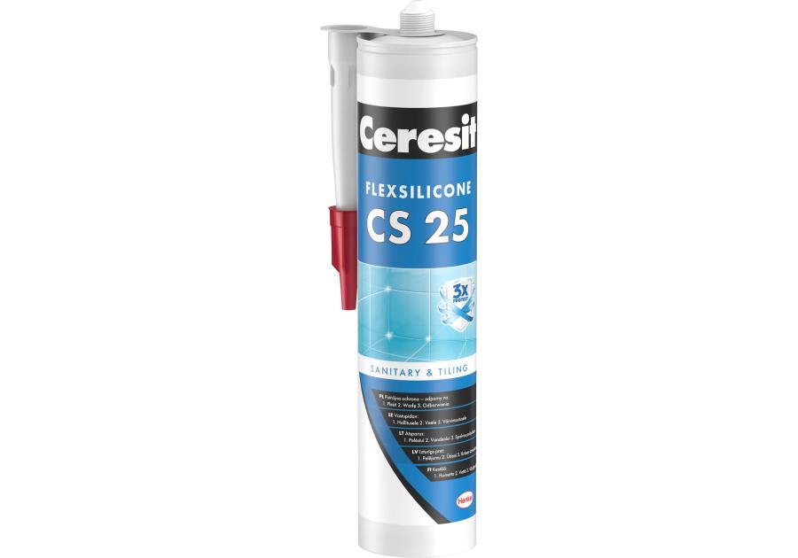 Silikon Sanitarny CS25 Bezbarwny 280 Ml CERESIT - HENKEL ACB - Silikony ...