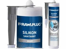 Silikon sanitarny szary 300 ml RAWLPLUG
