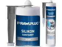 Zdjęcie: Silikon sanitarny szary 300 ml RAWLPLUG