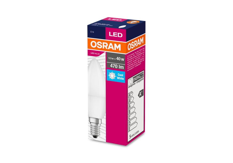 Zdjęcie: Lampa LED Value Classic B 40 FR 4,9 W 4000 K E14 OSRAM