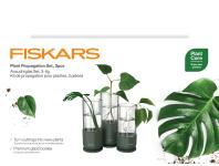 Zdjęcie: Zestaw szklanych pojemników do propagacji roślin Plant Care z metalową podstawą FISKARS
