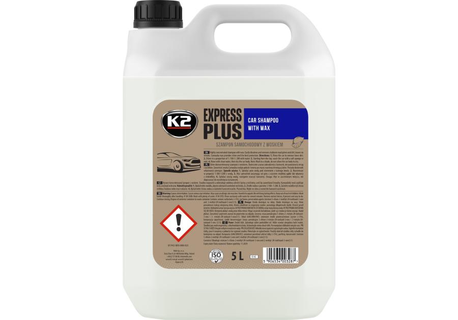 Zdjęcie: Szampon samochodowy z woskiem Express Plus 5 L K2