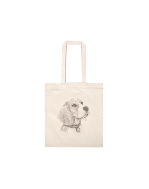 Zdjęcie: Torba bawełniana 38x42 z długim uchem Pies 21770 RAVI