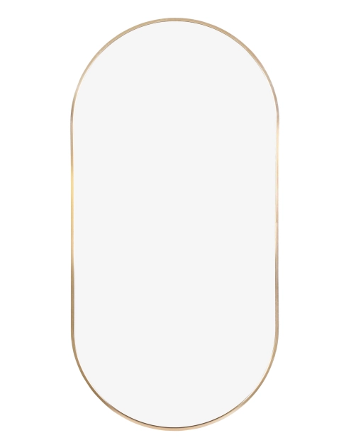 Zdjęcie: Lustro Oval 50x100 cm złota aluminiowa rama INDAVO
