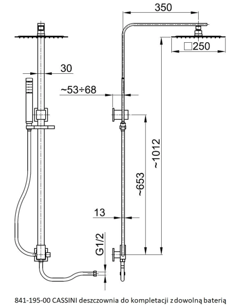 Zdjęcie: Deszczownia do kompletacji z dowolną baterią Cassini KFA