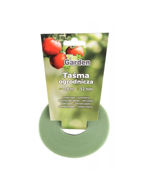 Zdjęcie: Taśma ogrodnicza rzep zielona 7,6 m TIN TOURS
