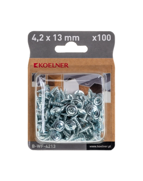Zdjęcie: Wkręt do cienkich blach i drewna 4,2x13 mm, 100 szt. KOELNER