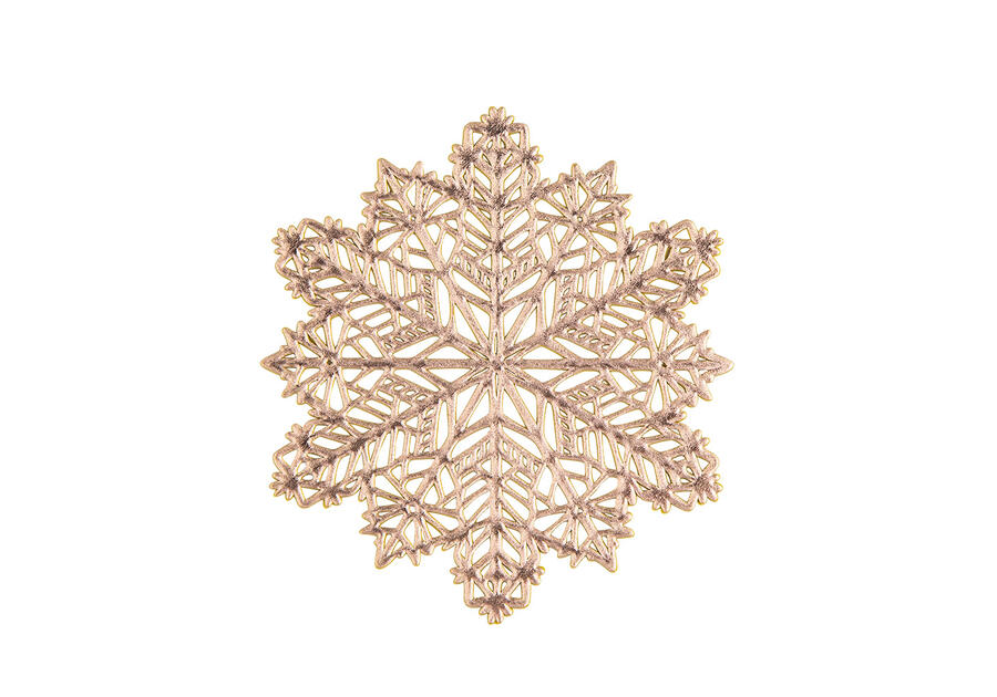 Zdjęcie: Komplet 4 Podkładek Pcv 10x10 cm dekor Śnieżynka ALTOMDESIGN