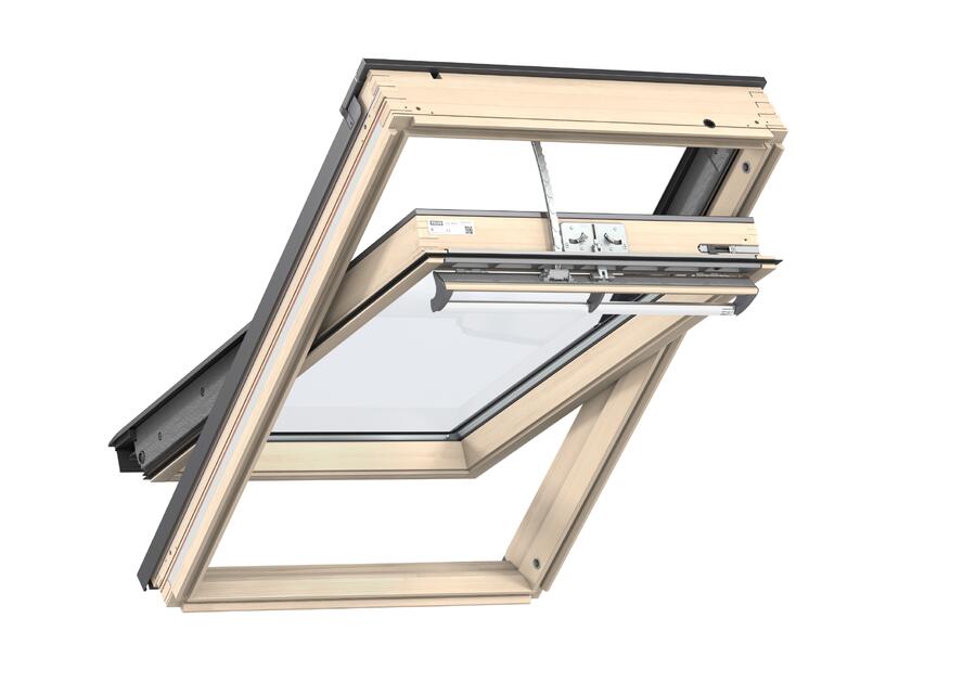 Zdjęcie: Okno elektryczne GGL 306621A drewniane otwierane u góry, 94x140 cm VELUX