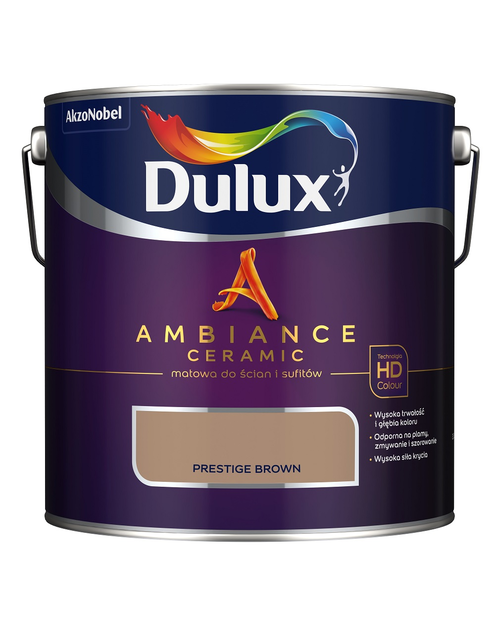 Zdjęcie: Farba ceramiczna Ambiance Prestige Brown 2,5 L DULUX