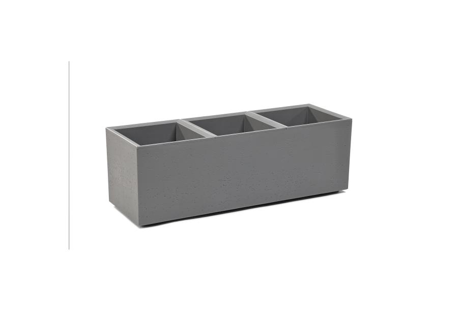 Zdjęcie: Kwietnik Karo 900x300x300 mm beton recycled, szary LAMELA
