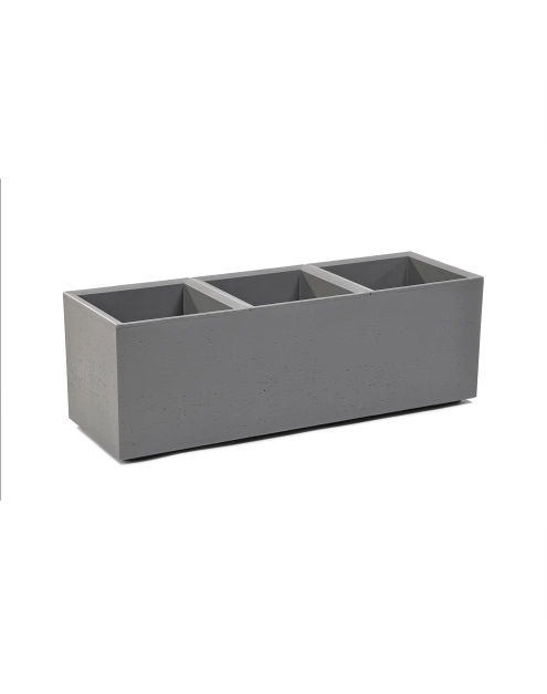 Zdjęcie: Kwietnik Karo 900x300x300 mm beton recycled, szary LAMELA