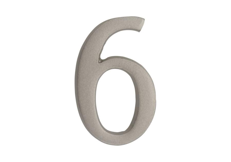 Zdjęcie: Cyfra 6 lub 9 samoprzylepna nikiel satyna 50 mm METRO