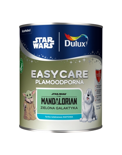 Zdjęcie: Farba lateksowa 1 L zielona galaktyka matowa EASYCARE DISNEY