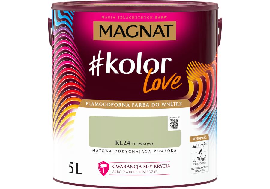 Zdjęcie: Farba KLove KL24 oliwkowy 5L MAGNAT