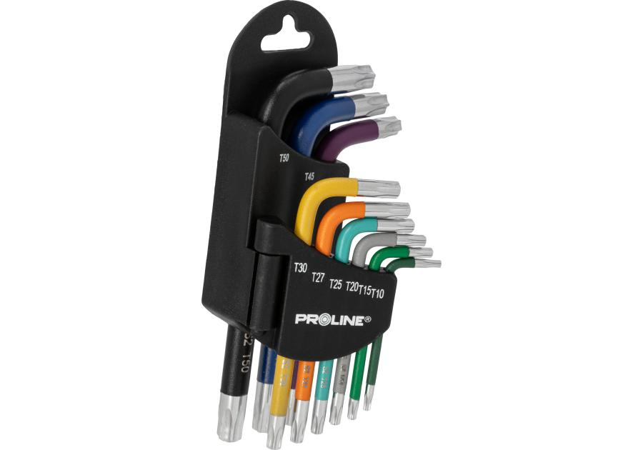 Zdjęcie: Klucze Torx kpl. 9 szt. t10-t50, S2, PROLINE